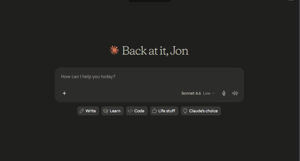 interface of claude