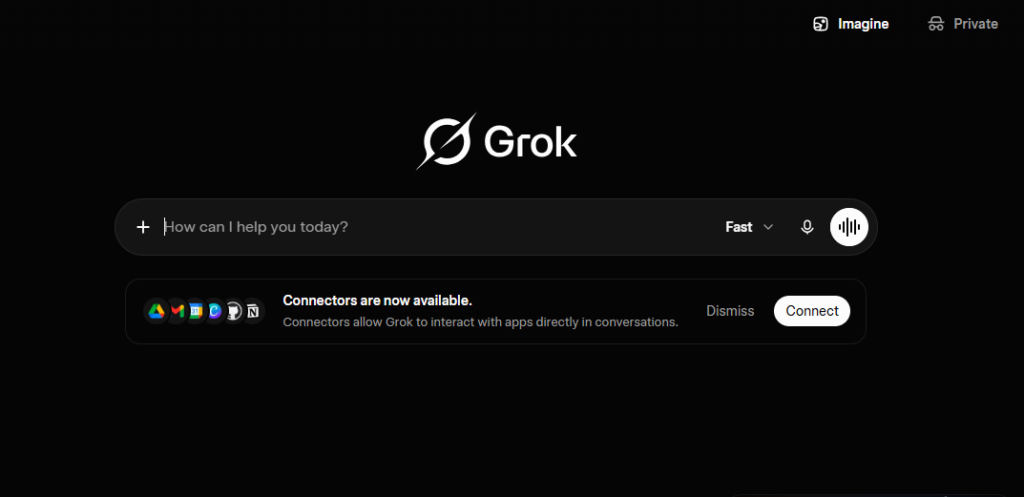 Interface of grok