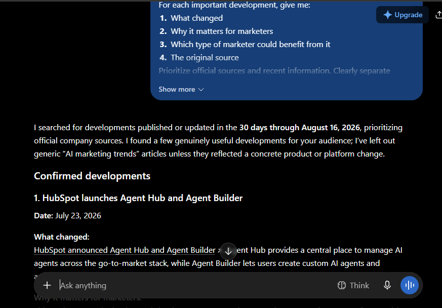 web search in chatgpt
