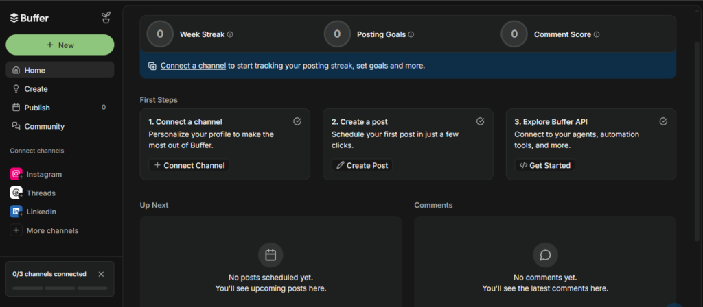 buffer dashboard
