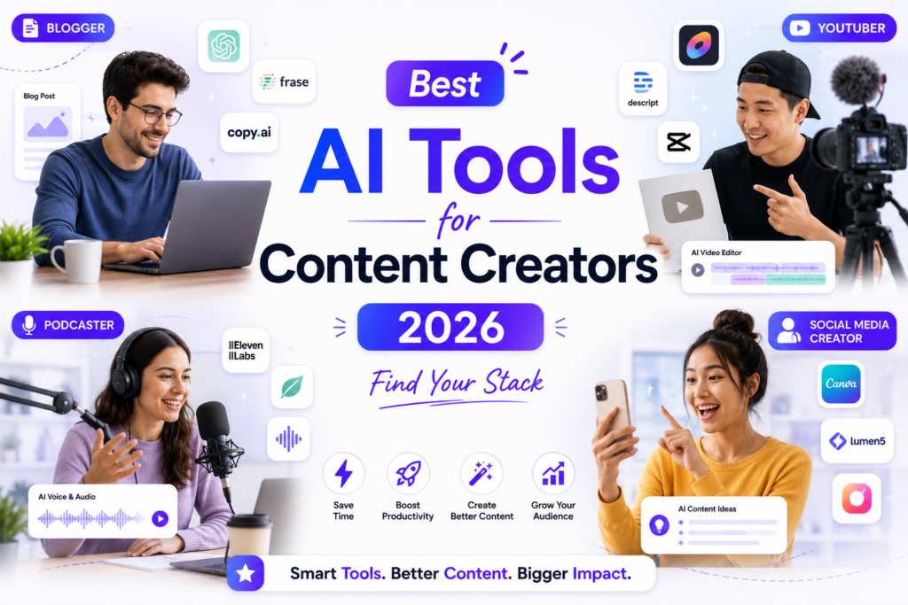 best ai tools for content creators in 2026