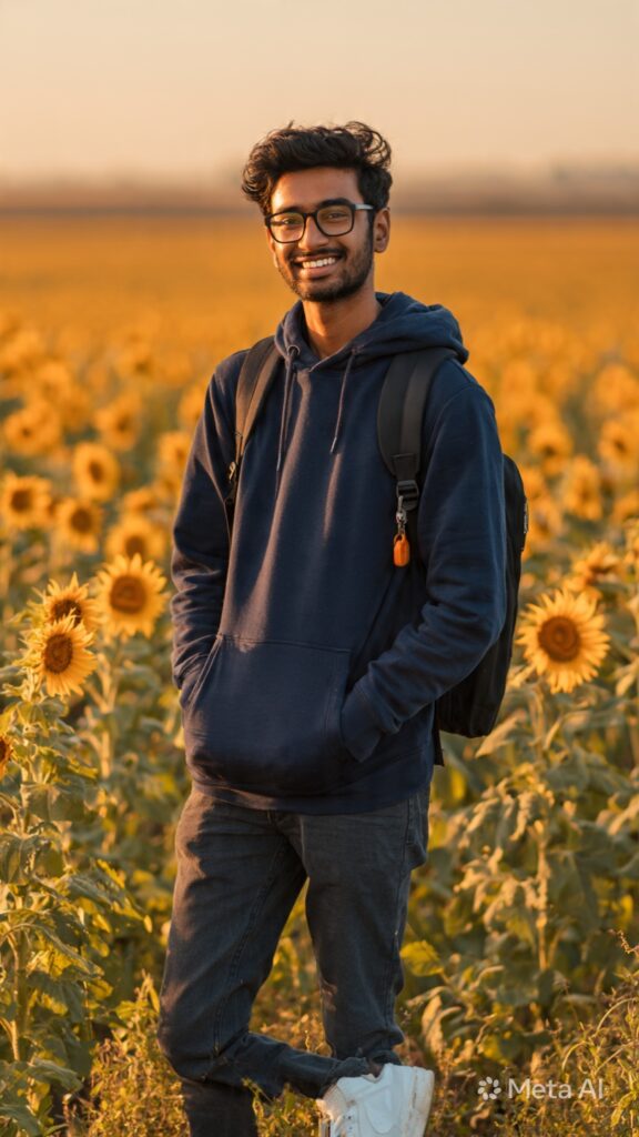 a portrait generated by meta