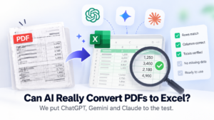 AI PDF to Excel